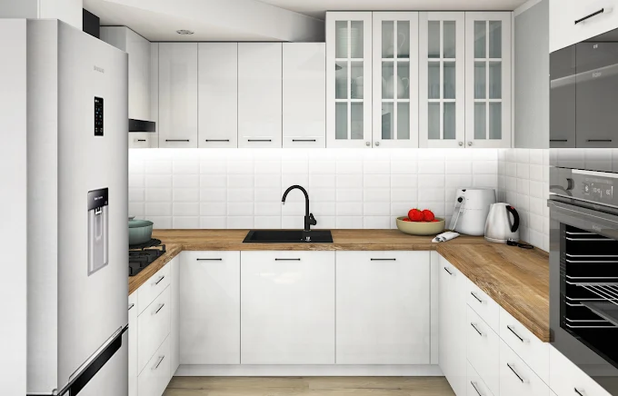 Mała kuchnia na wymiar z maksymalnym wykorzystaniem przestrzeni